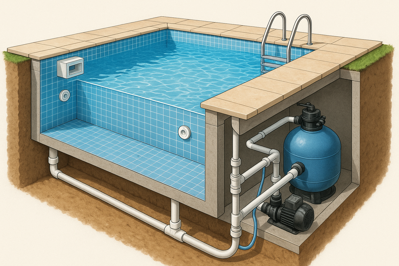 Kit piscina Completo até piscina 8x4 . ASTRALPOOL