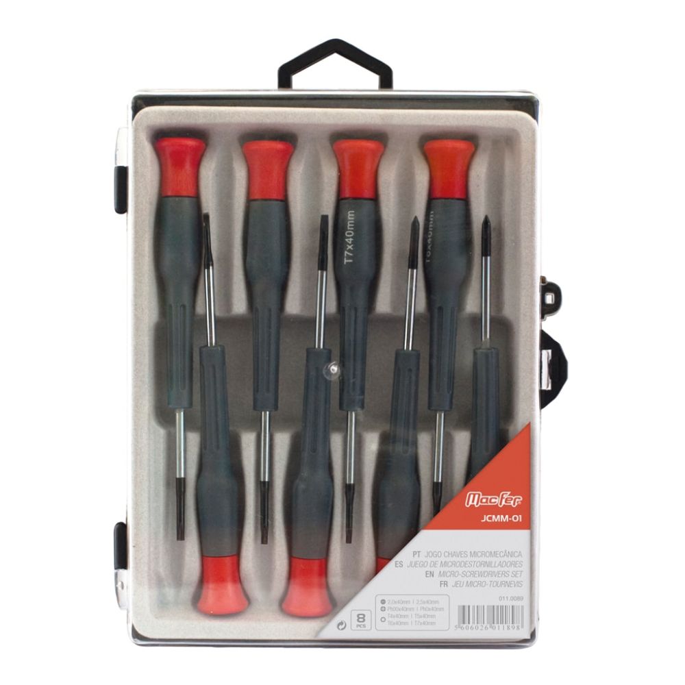 Jogo de Chaves Micromecânica Macfer JCMM-01 8 Peças