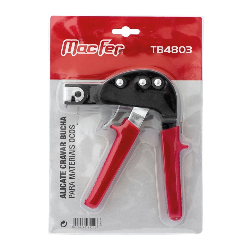 Alicate Manual Cravar Bucha p/Materiais Ocos Macfer TB4803