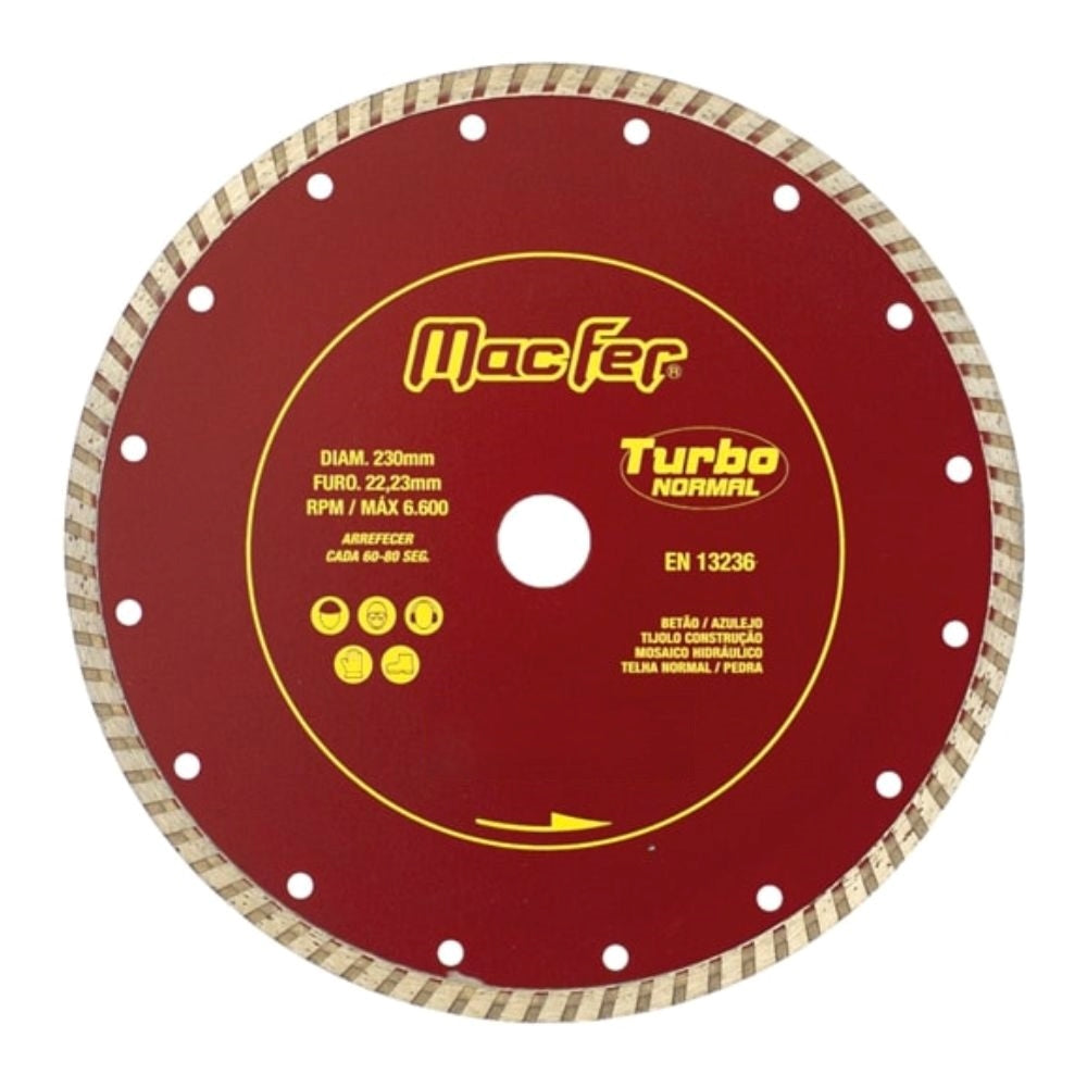Disco Diamante Macfer Turbo Combi 230mm