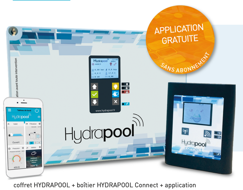 Sistema de Controlo completo para piscina à distância - HYDRAPOOL