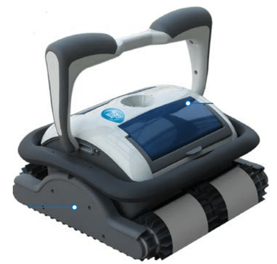 Aspirador automático elétrico Série Plus Bluetooth Aspirador de Piscina robot limpa fundos BLUEZONE POOL