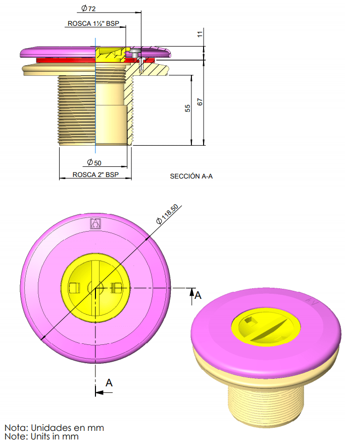 Boca de Aspiração - multi cor