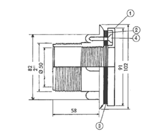 BOCAS DE IMPULSÃO HAY-250-0137 (3331) HAYWARD - recambios