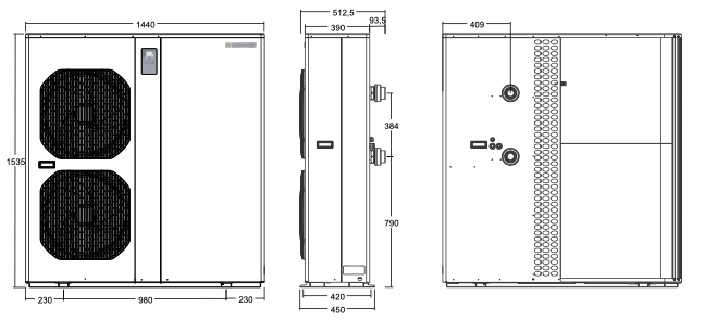 Bomba de calor Power force 25 35 tri TSRE
