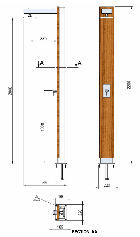 Chuveiros (duches)- Pluvium e Pluvium Solar