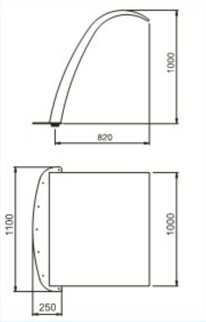 Cortina de água (canhão/cascata)