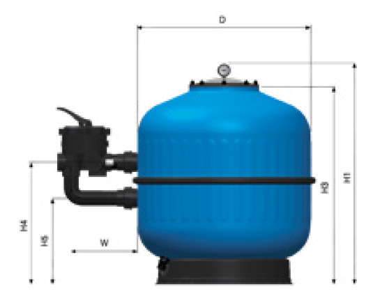 Filtro Injetado Com Válvula Lateral Diamond