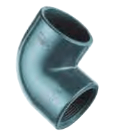 Joelho 90º colar/roscar PVC PN16