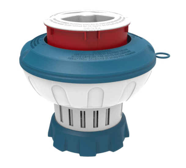 Limpieza manual LÍNEA AZUL. Varilla de aluminio, soporte y dosificador. Sujeción con clip.