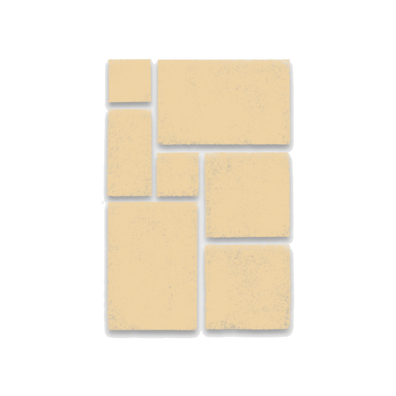 Pavimento TRAVERTI - Módulo 4 Formatos (0,96 m2) - FABISTONE