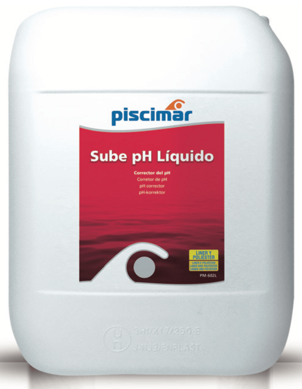 PM-602L pH+ (pH plus) LÍQUIDO - Dosificación: 0,5 litros --> 100 m³