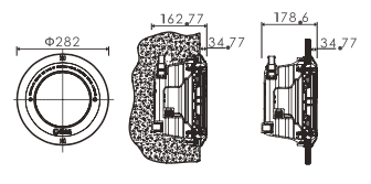Projector com Lâmpada LED BRANCO - EMAUX