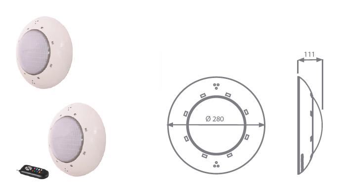 Projetores PAR56, Lâmpadas PAR56 e Projetores Flat