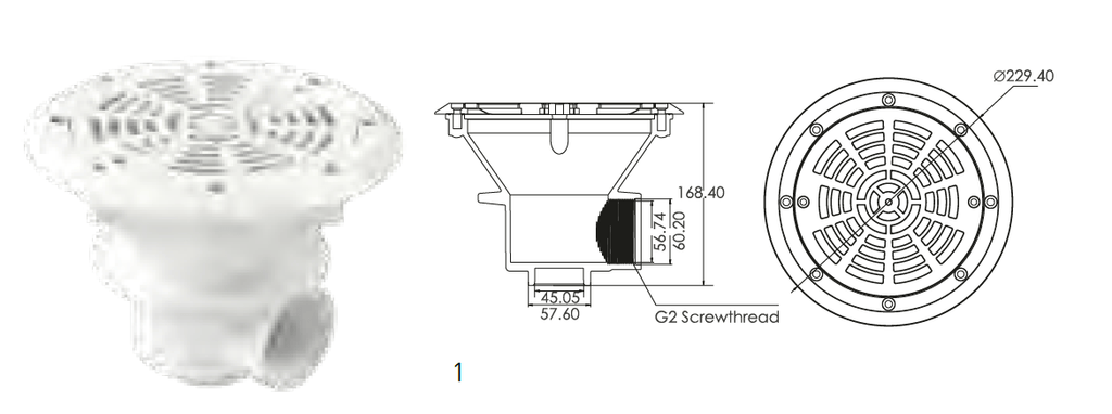 RALOS DE FUNDO SUPERPOOL - EMAUX