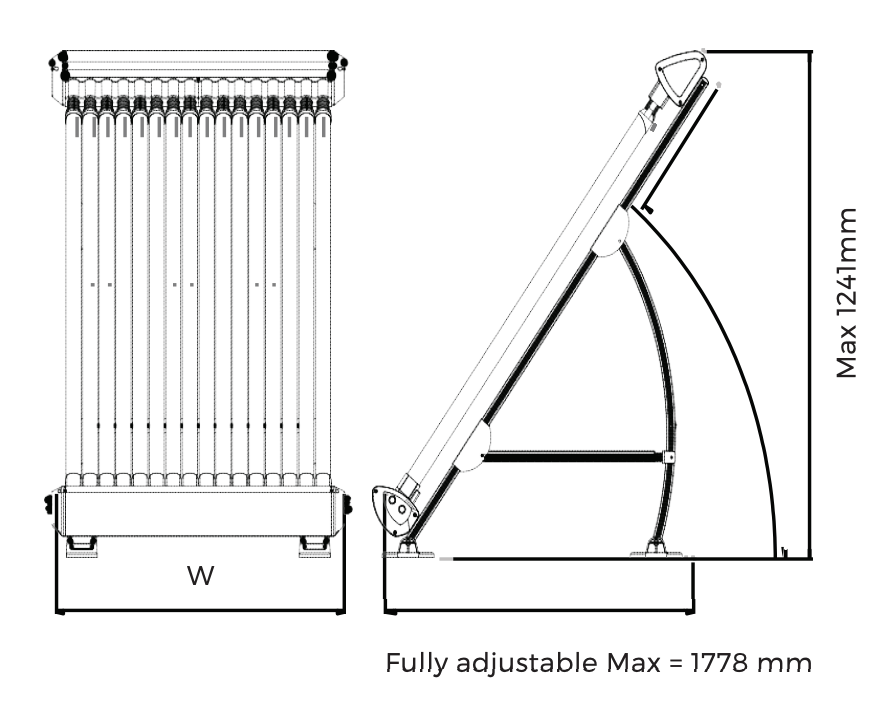 Sistema de paneles solares. THERMECRO