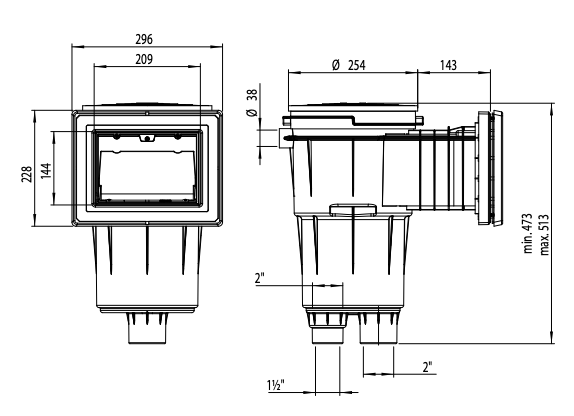 Skimmer 17,5lt