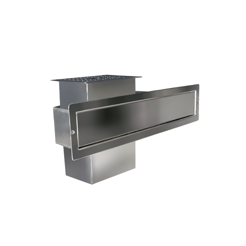 Skimmer de boca ancha de acero inoxidable AISI 316L