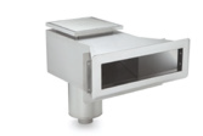 Skimmer Classic Wide AISI 316L (liner / betão) - 385 x 96 mm