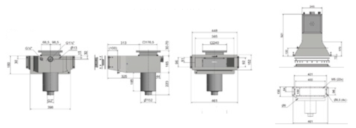 Skimmer Classic Wide AISI 316L (liner / betão) - 385 x 96 mm