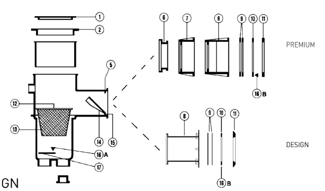 SKIMMER SÉRIE PREMIUM & DESIGN- recambios