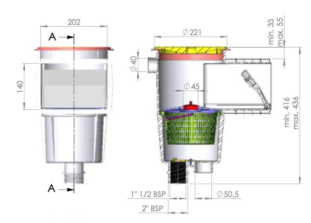 Skimmer Standard . Ecopool