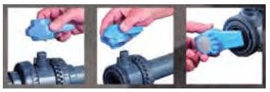 Válvula de bola con collar EASYFIT VEE. FIP 